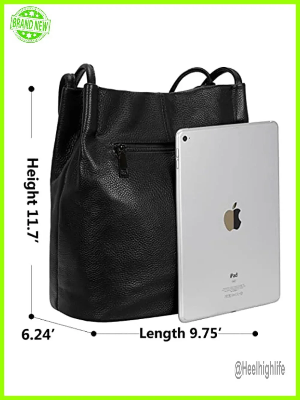 Genuine Leather Large Tote Hobo Shoulder Bag Women Work Travel Handbag